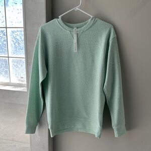 Lululemon Mint Green Textured Womens Sweatshirt